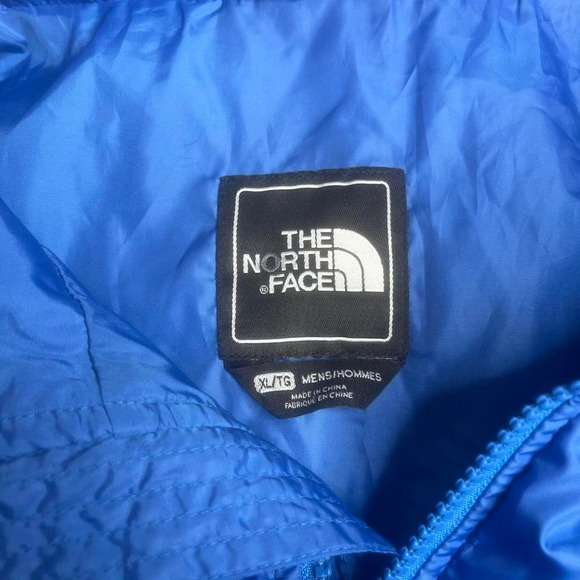 The north face men's blue full zip puffer jacket warm outdoors xl - Picture 3 of 7